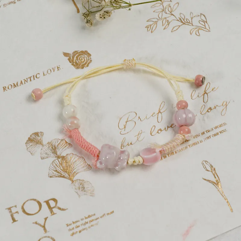 VIVIWELL Ceramic Rope Bracelets Women's-3