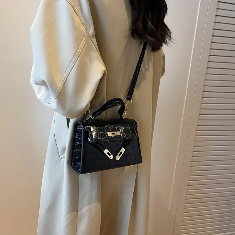 Bywhich PU Handbag Regular Women's Black-1