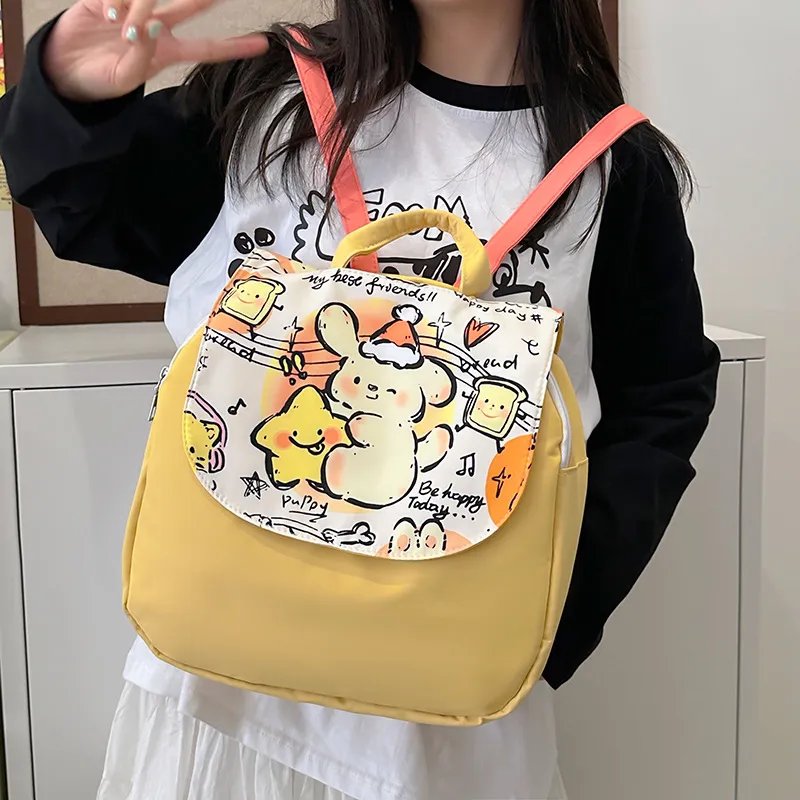 Bywhich Canvas Canvas Bag Backpack Regular Women's Yellow-2
