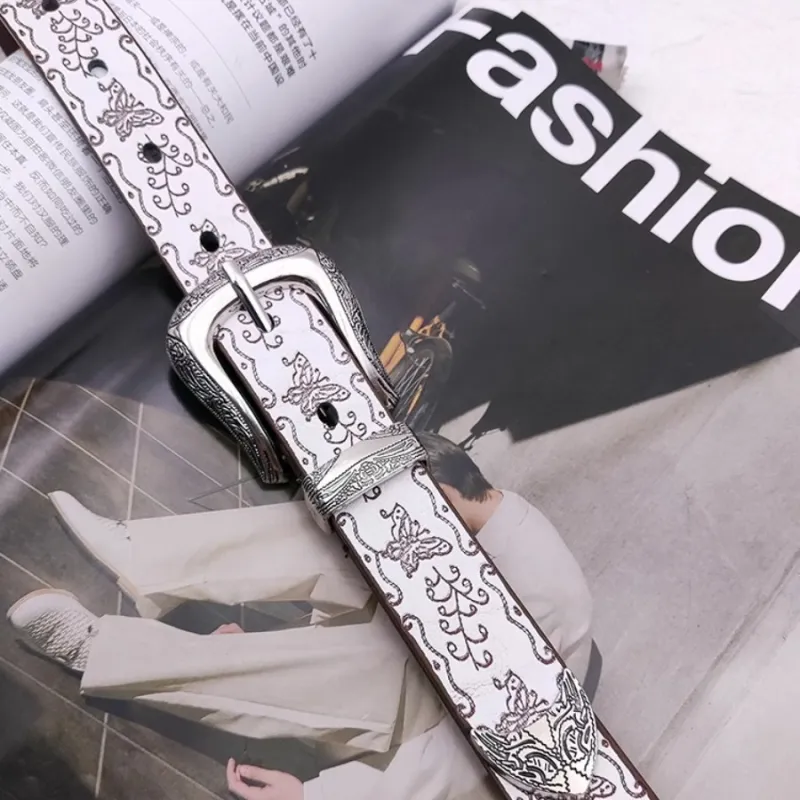 ASTAR HADES PU Artificial Leather Belts Unisex 2.6cm-2