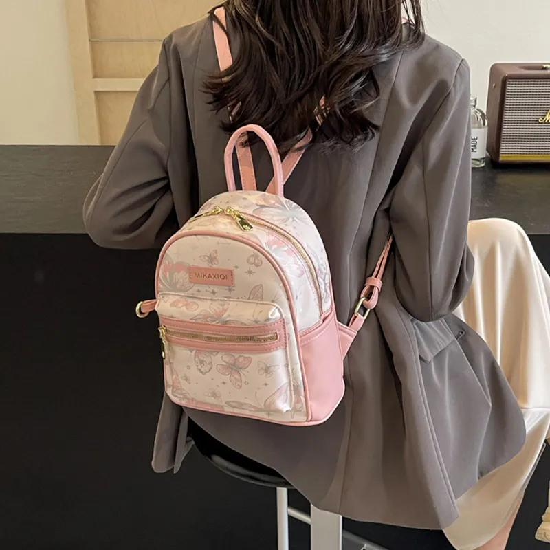 Bywhich PU Backpack Women's Black-7