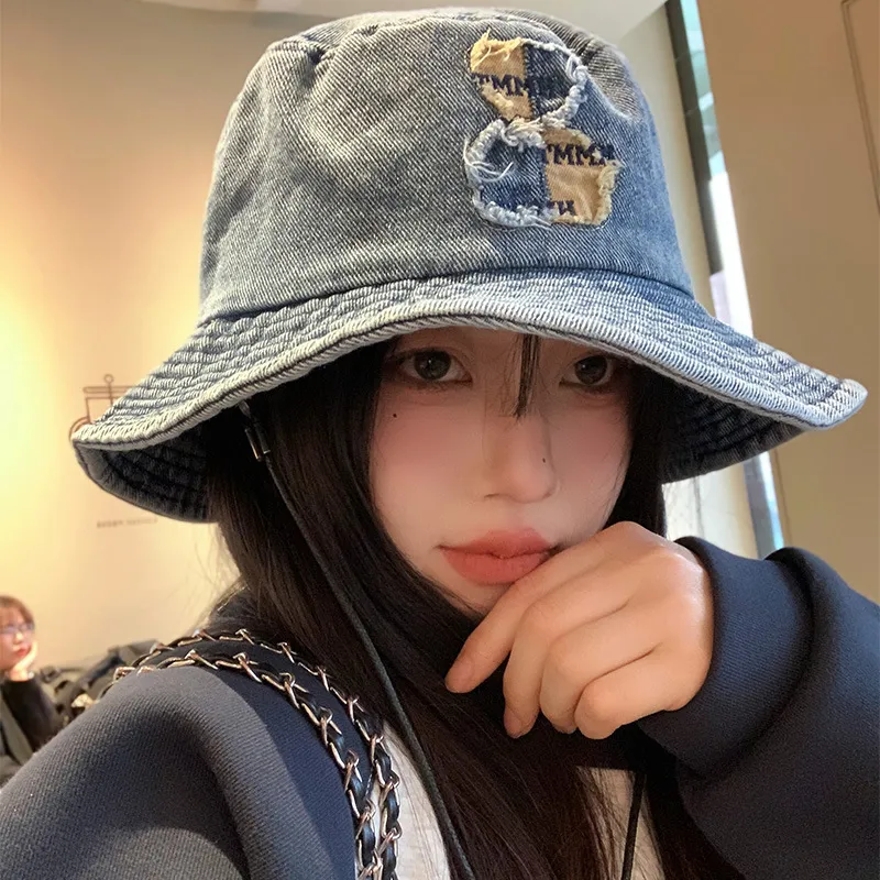 VIVIWELL Denim Bucket Hats Women's-2