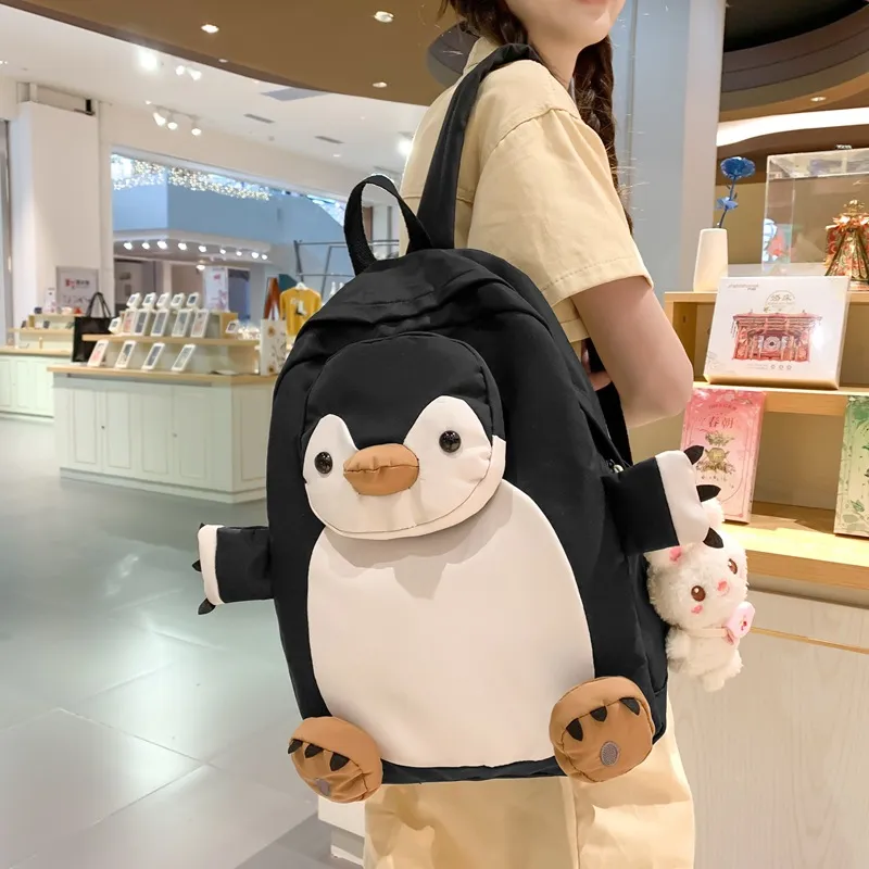Bywhich Nylon Backpack Unisex Black-3