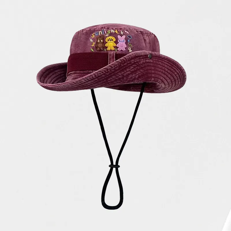 VIVIWELL Denim Bucket Hats Unisex-8