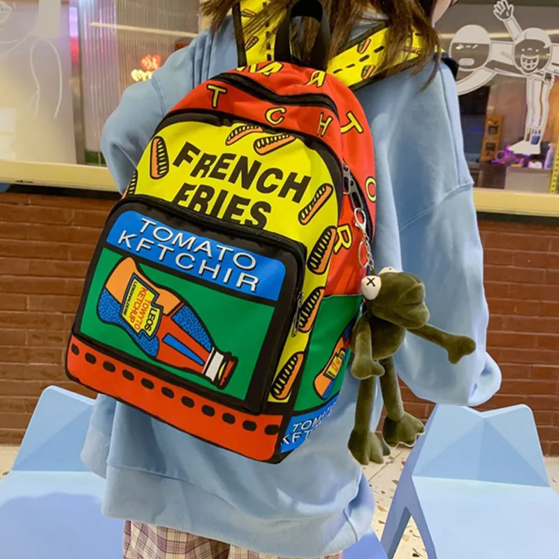 Bywhich Oxford Backpack Unisex Yellow/Light Green-2