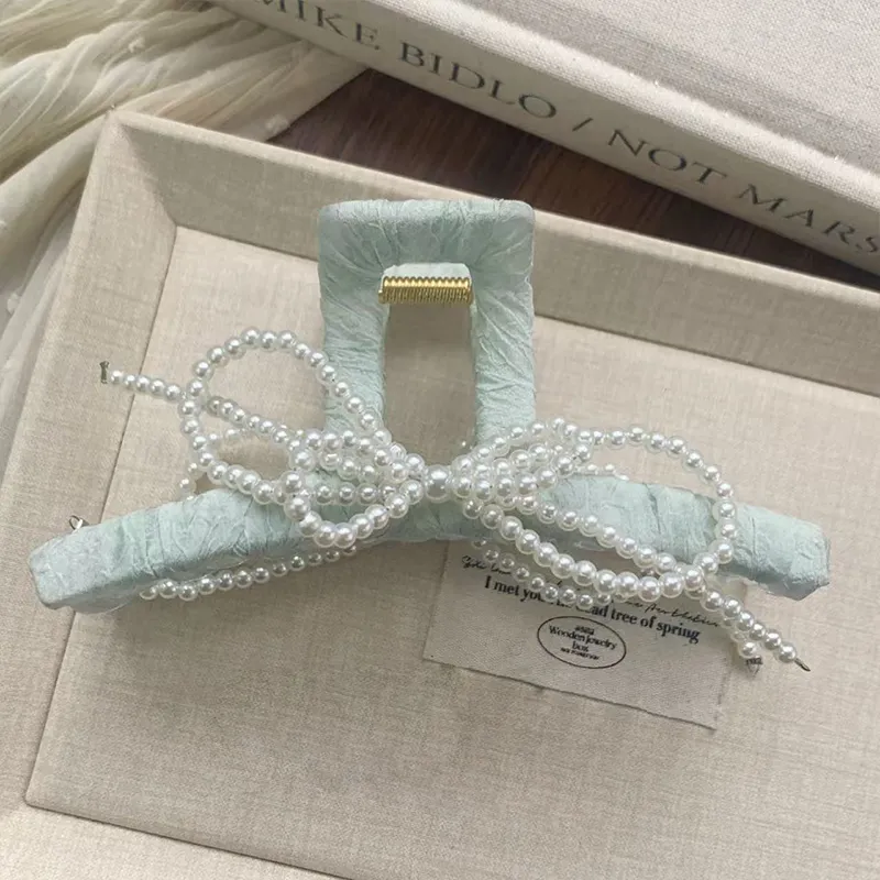 VIVIWELL Faux Pearl Hair Clips Women's-3
