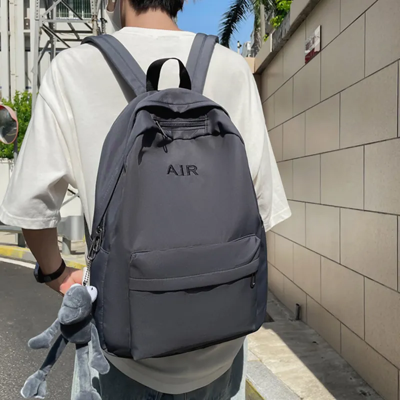 Bywhich Nylon Backpack Regular Unisex Red/Black/White/Gray-13
