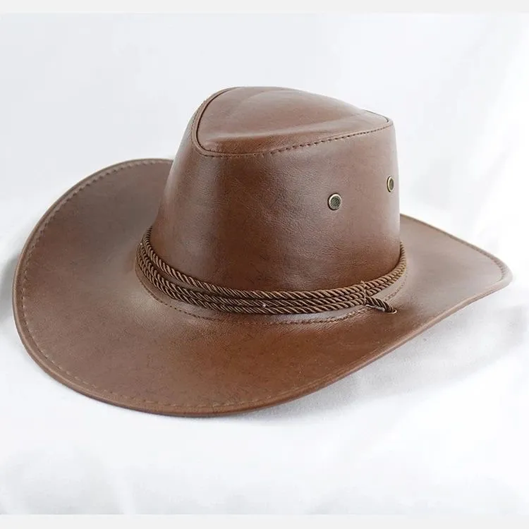 ASTAR HADES Faux Leather Hats & Caps Men's-3
