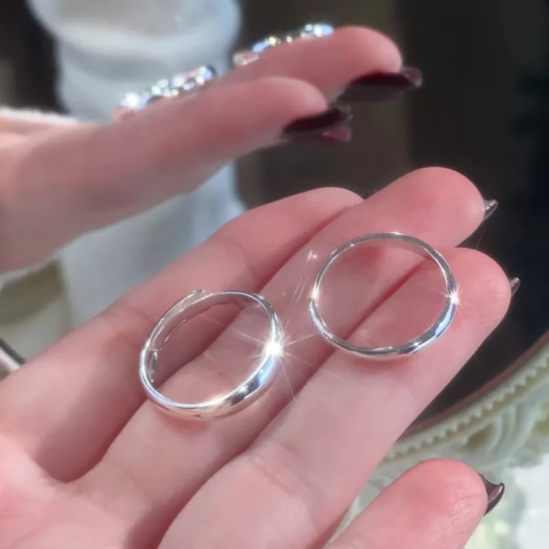 YINSHANGYA S999 Fine Silver Rings Unisex-3