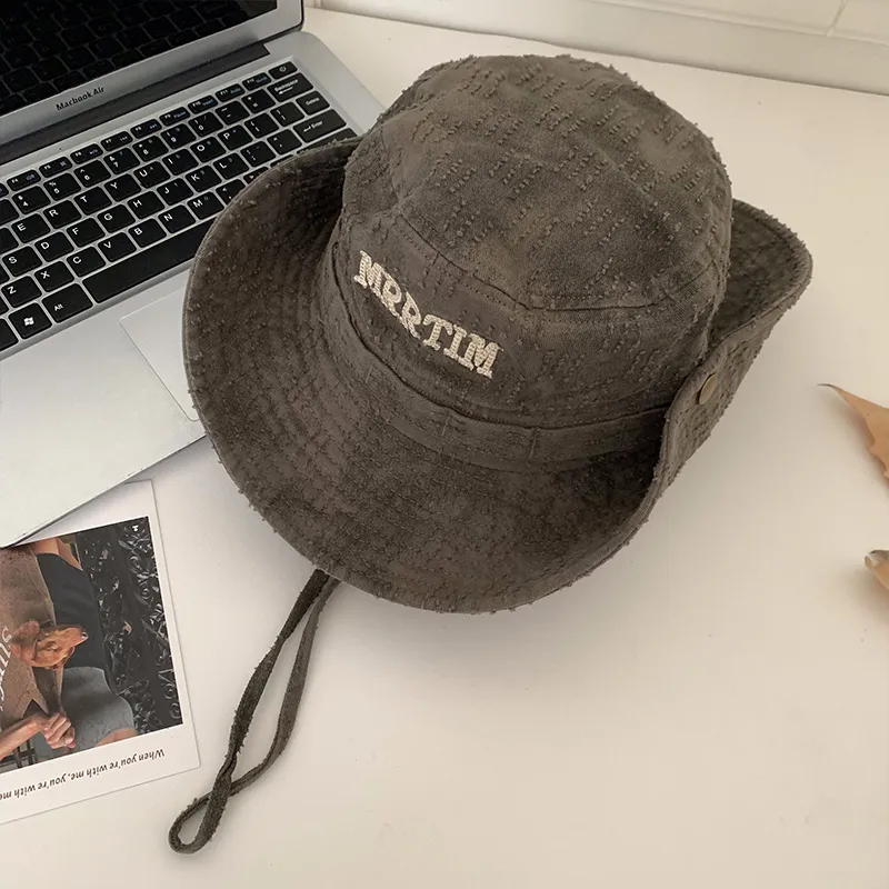 VIVIWELL Denim Bucket Hats Unisex-6