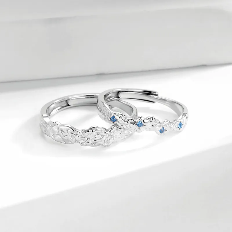 YINSHANGYA 999 Fine Silver Rings Unisex-1