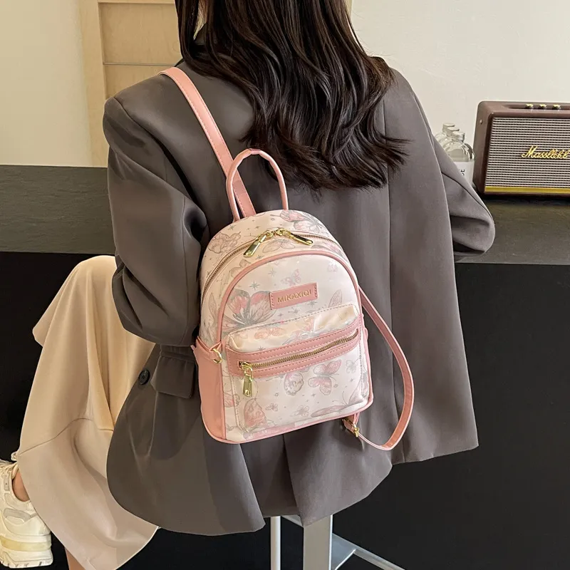 Bywhich PU Backpack Women's Black-8