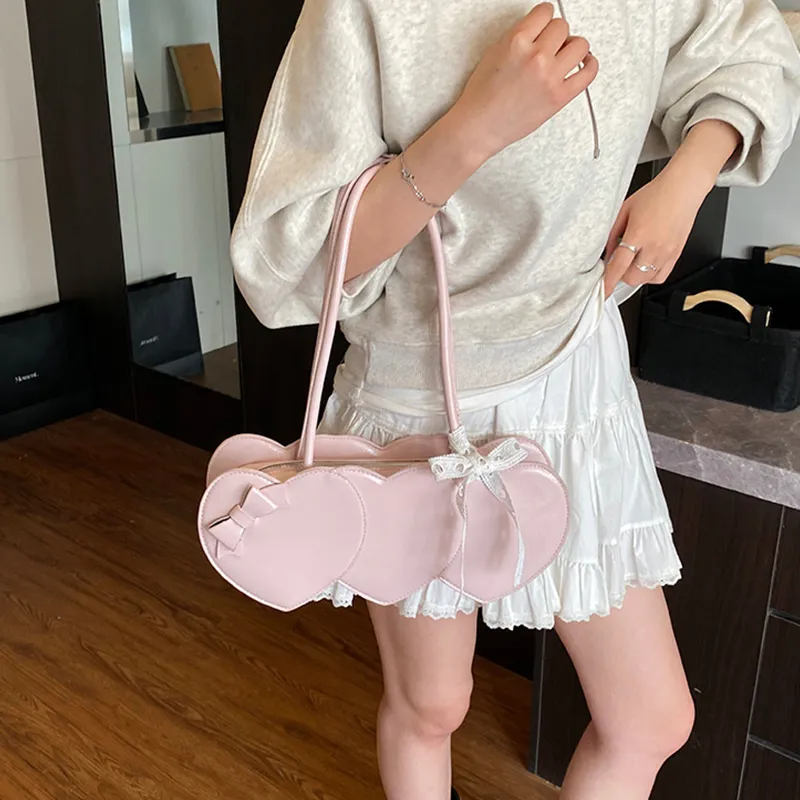 Bywhich PU Handbag Women's Pink-2