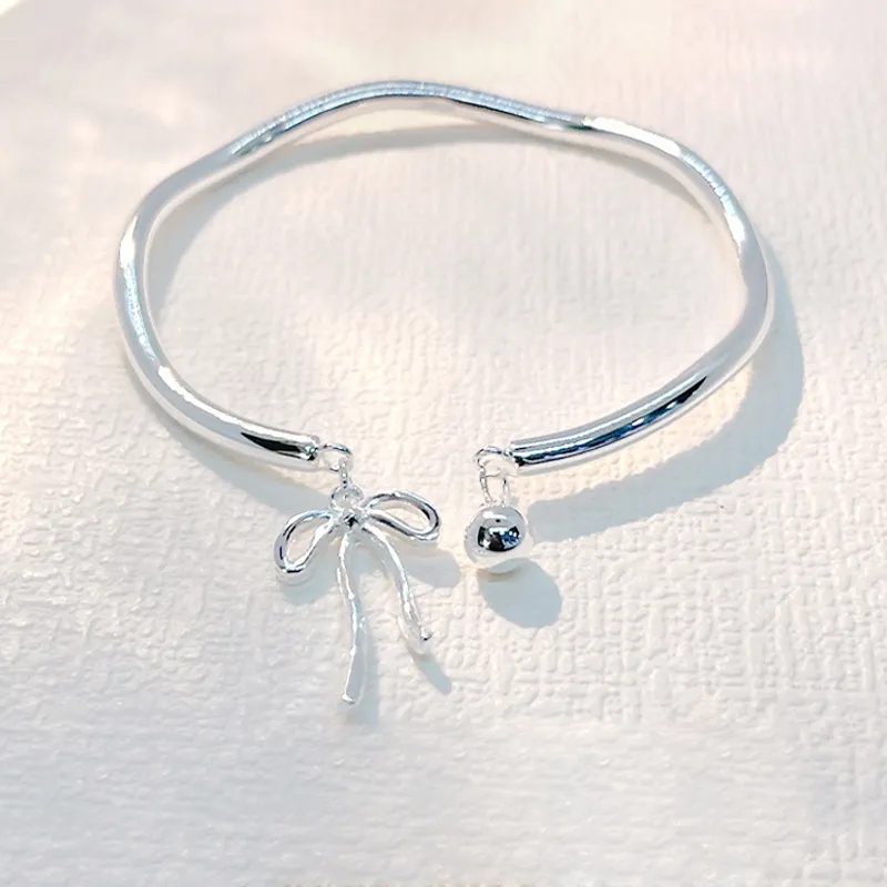 YINSHANGYA S999 Fine Silver Bangles Women's-1