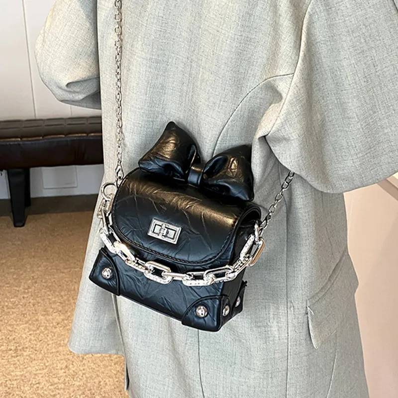 Bywhich PU Crossbody Bag Regular Women's Silver-5