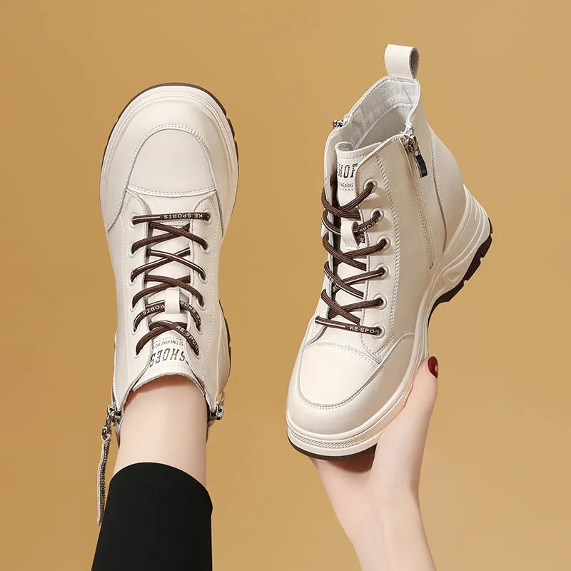 Golden Silk Rabbit Short Martin Boot Women's-10