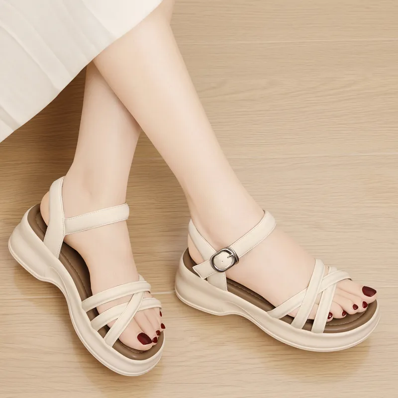 Golden Silk Rabbit One Strap Sandals Women's-13