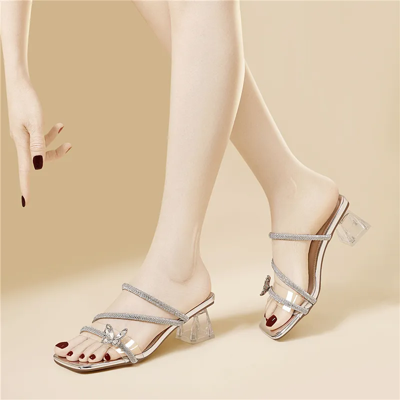 Golden Silk Rabbit Slip Resistant Slide Slippers Women's-11