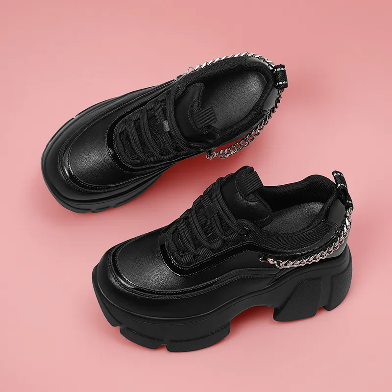 Golden Silk Rabbit Low-Top Chunky Sneakers Women's-2