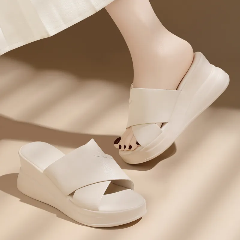 Golden Silk Rabbit Slip Resistant Slide Slippers Women's-11