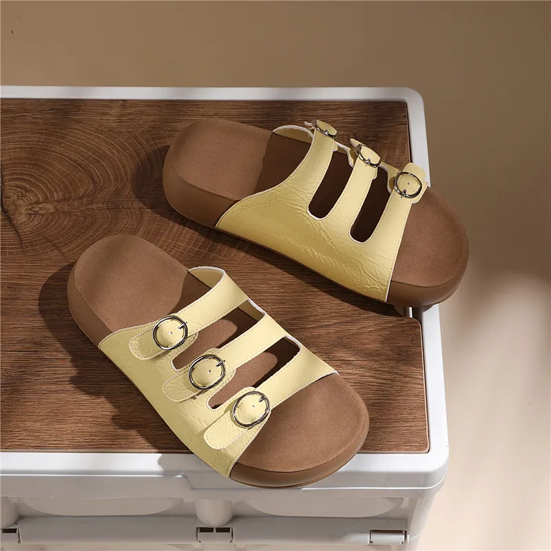 Golden Silk Rabbit Abrasion Resistant Quick Dry Slide Slippers Women's-10