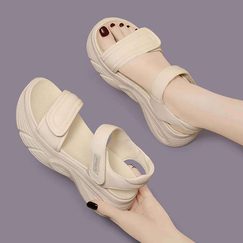 Golden Silk Rabbit Beach Sandals Women's-6