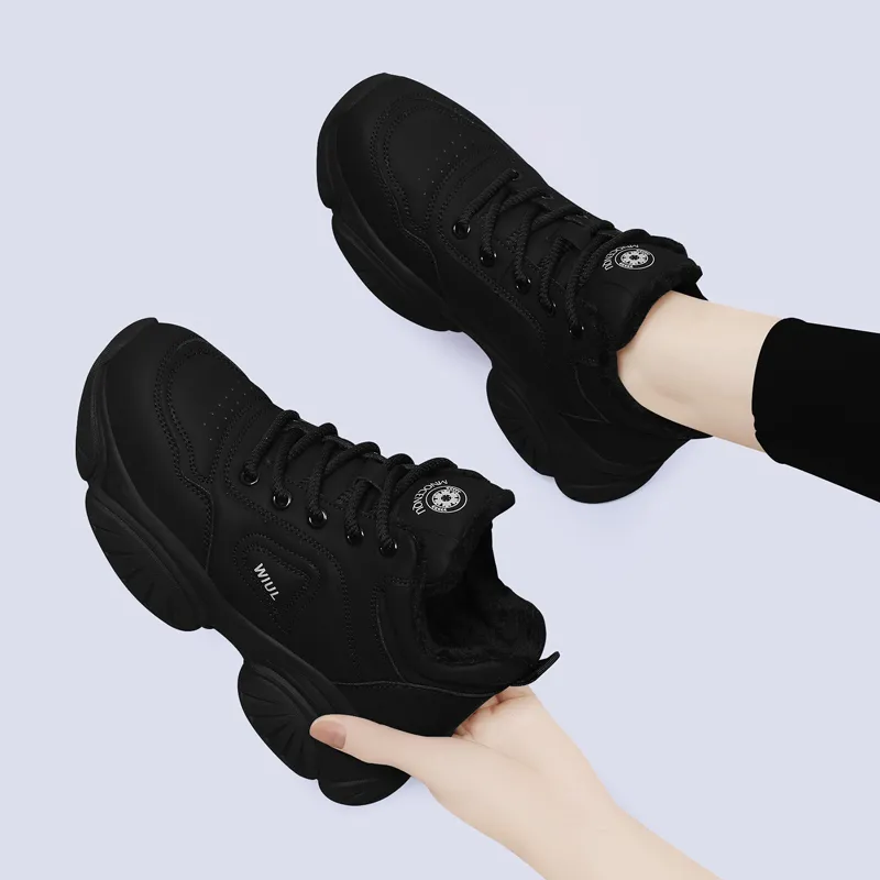 Golden Silk Rabbit Mid-Top Chunky Sneakers Women's-4