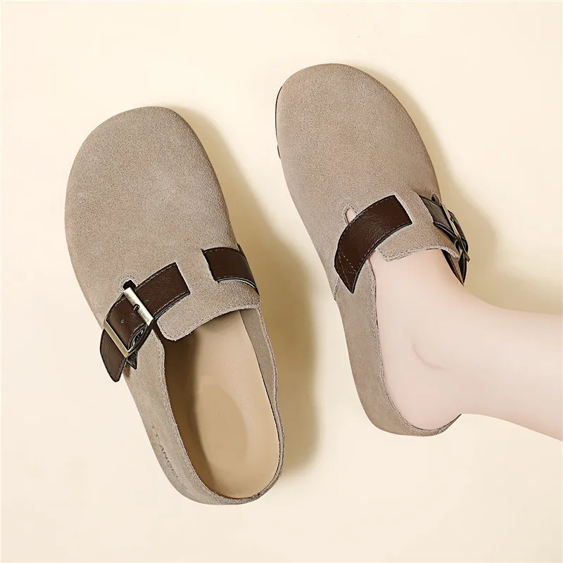 Golden Silk Rabbit Wrap toe Slippers Women's-2