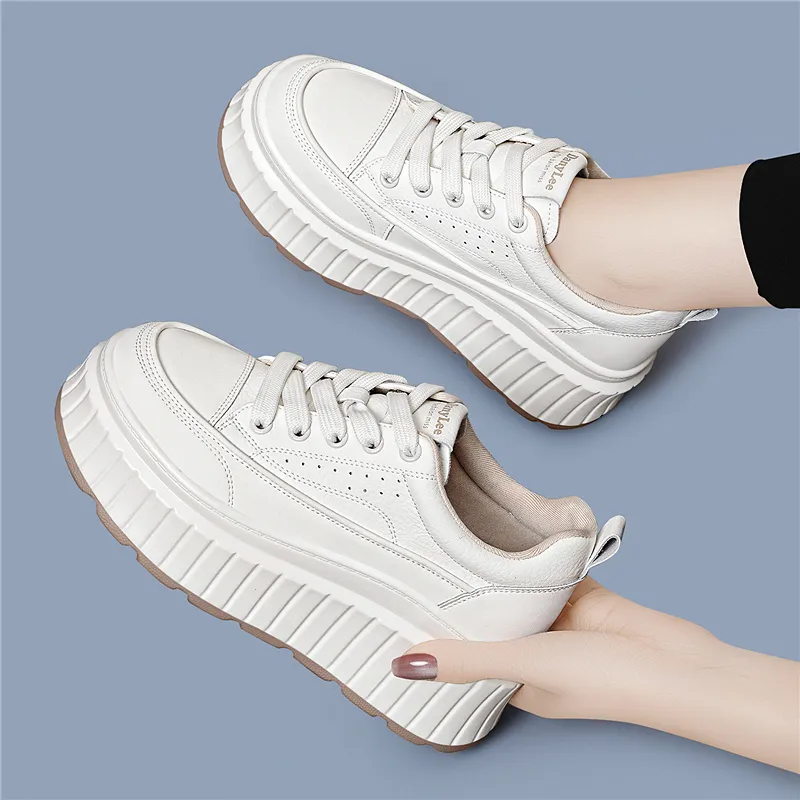 Golden Silk Rabbit Anti Slip And Wear Resistant Height Increasing Low Top Skateboard Shoes Women's-13