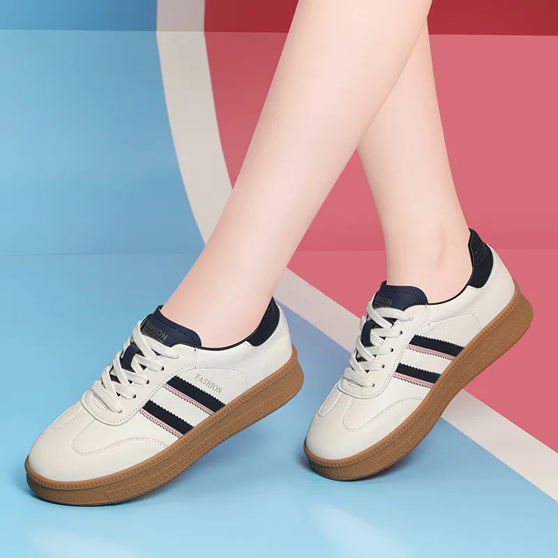 Golden Silk Rabbit Anti-Slip And Wear-Resistant Lightweight Low-Top Skateboard Shoes Women's-9