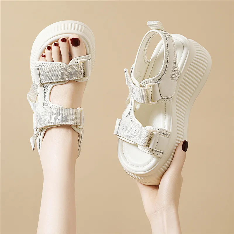 Golden Silk Rabbit One Strap Sandals Women's-11