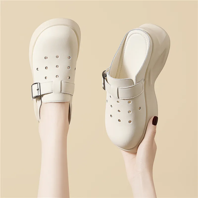 Golden Silk Rabbit Clogs Women's-12