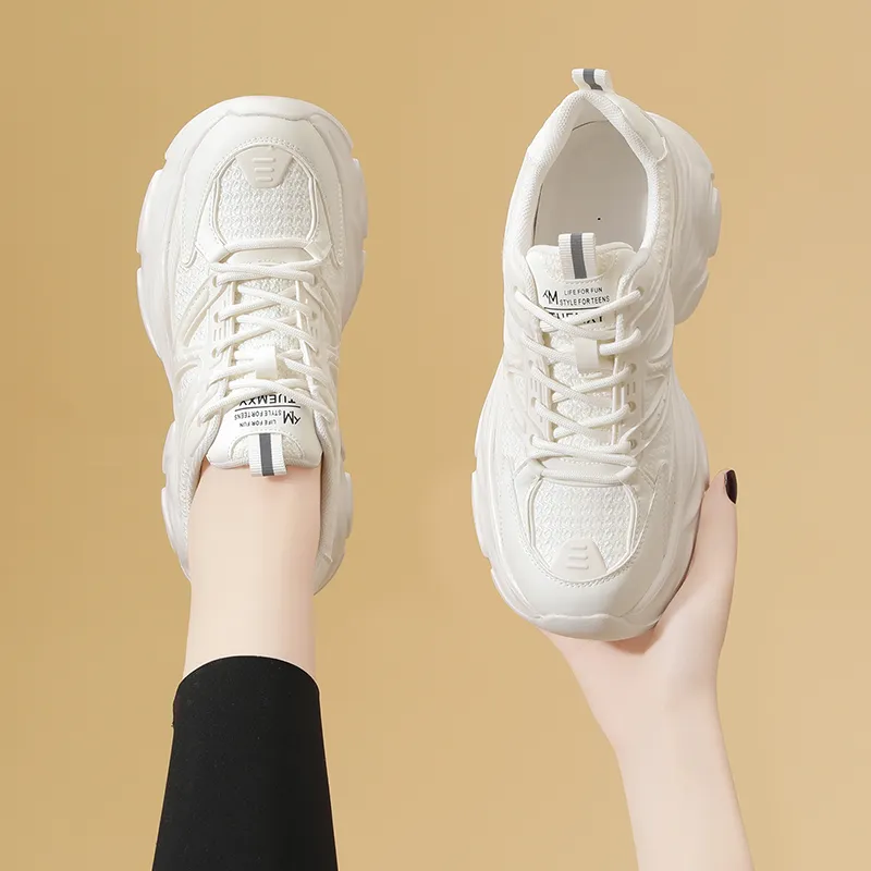 Golden Silk Rabbit Chunky Sneakers Women's Black-11