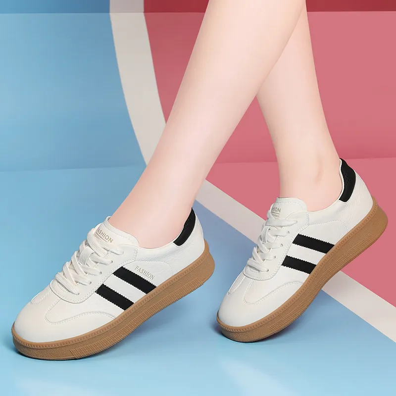 Golden Silk Rabbit Anti-Slip And Wear-Resistant Lightweight Low-Top Skateboard Shoes Women's-2