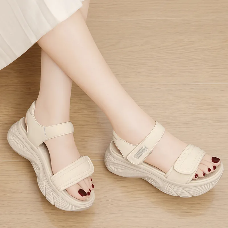Golden Silk Rabbit Beach Sandals Women's-5