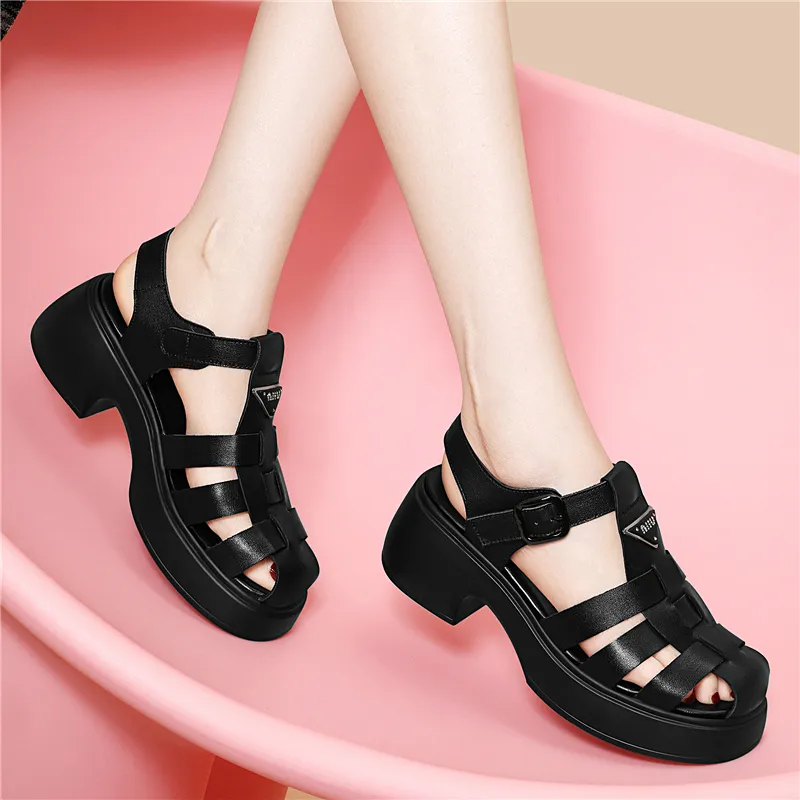 Golden Silk Rabbit Roman Sandals Women's-5