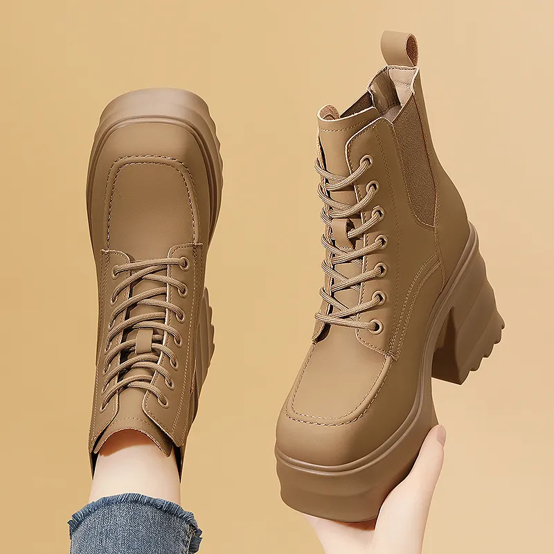 Golden Silk Rabbit Short Martin Boot Women's-11
