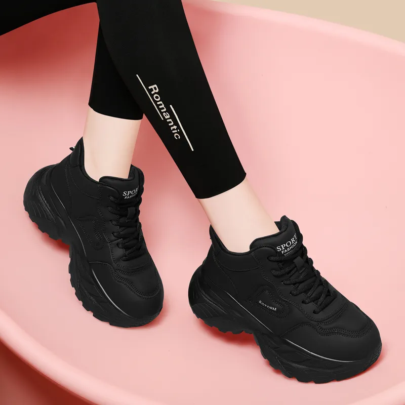 Golden Silk Rabbit Low-Top Chunky Sneakers Women's-5