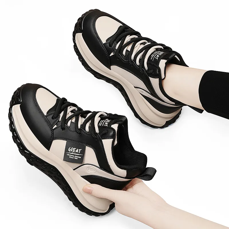 Golden Silk Rabbit Mid-Top Chunky Sneakers Women's-6