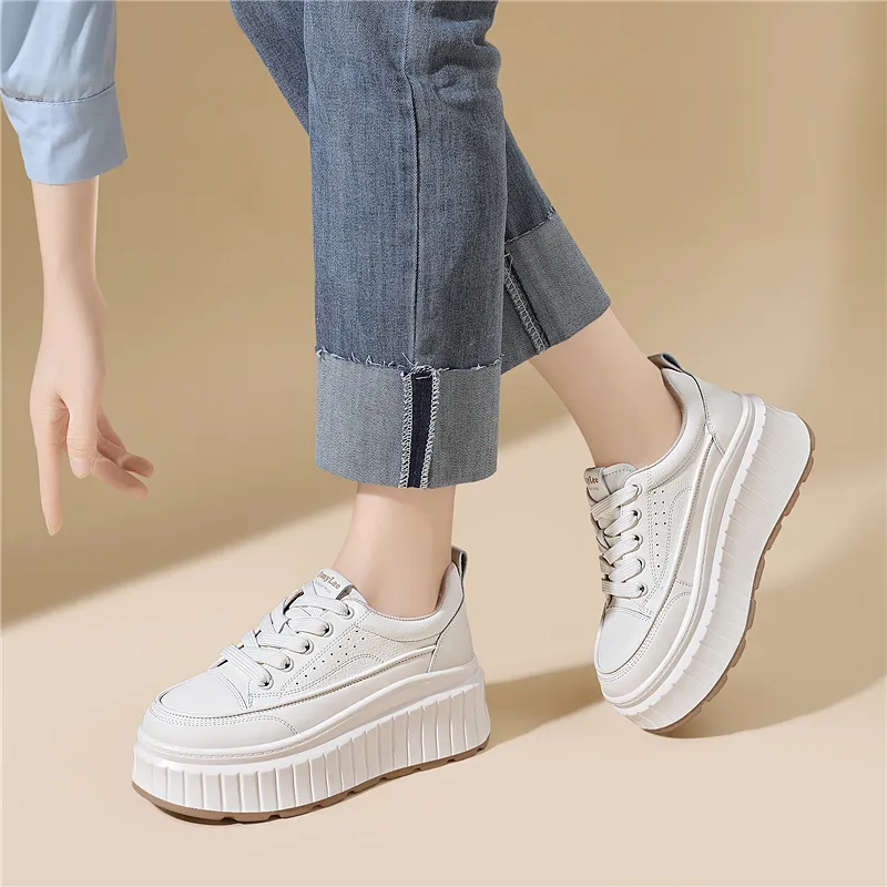 Golden Silk Rabbit Anti Slip And Wear Resistant Height Increasing Low Top Skateboard Shoes Women's-10