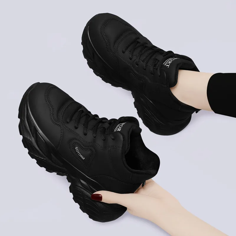 Golden Silk Rabbit Low-Top Chunky Sneakers Women's-4