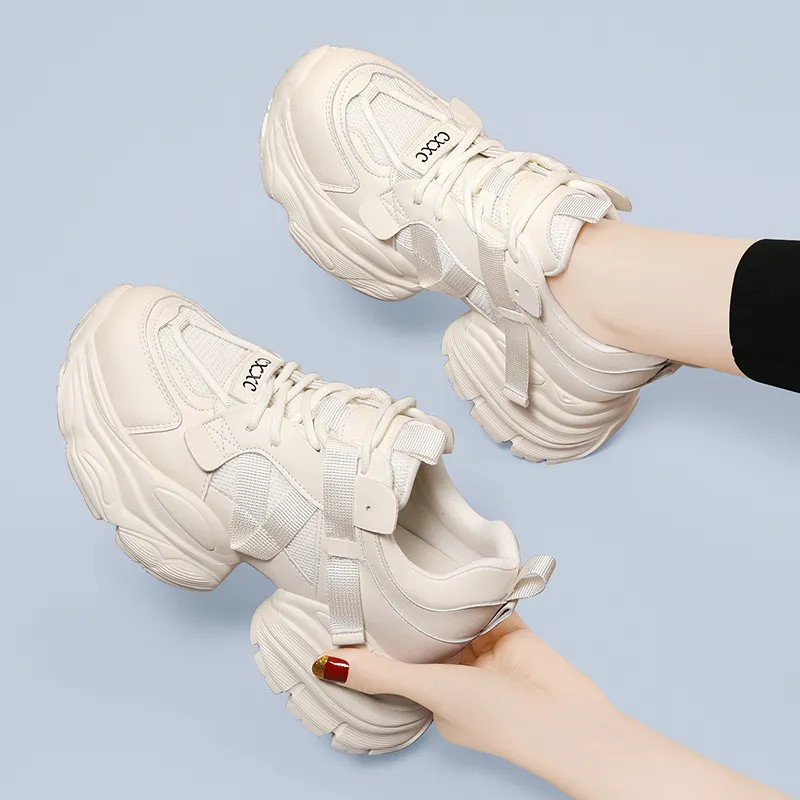 Golden Silk Rabbit Low-Top Chunky Sneakers Women's Black-11