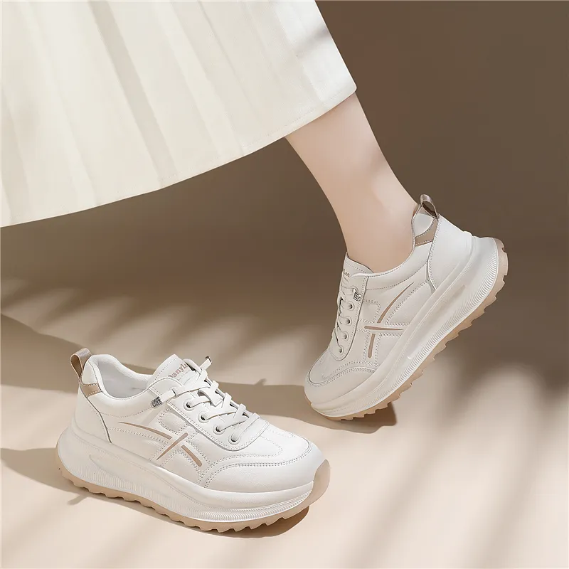 Golden Silk Rabbit Anti Slip And Wear Resistant Height Increasing Cushioning Low Top Casual Shoes Women's-4