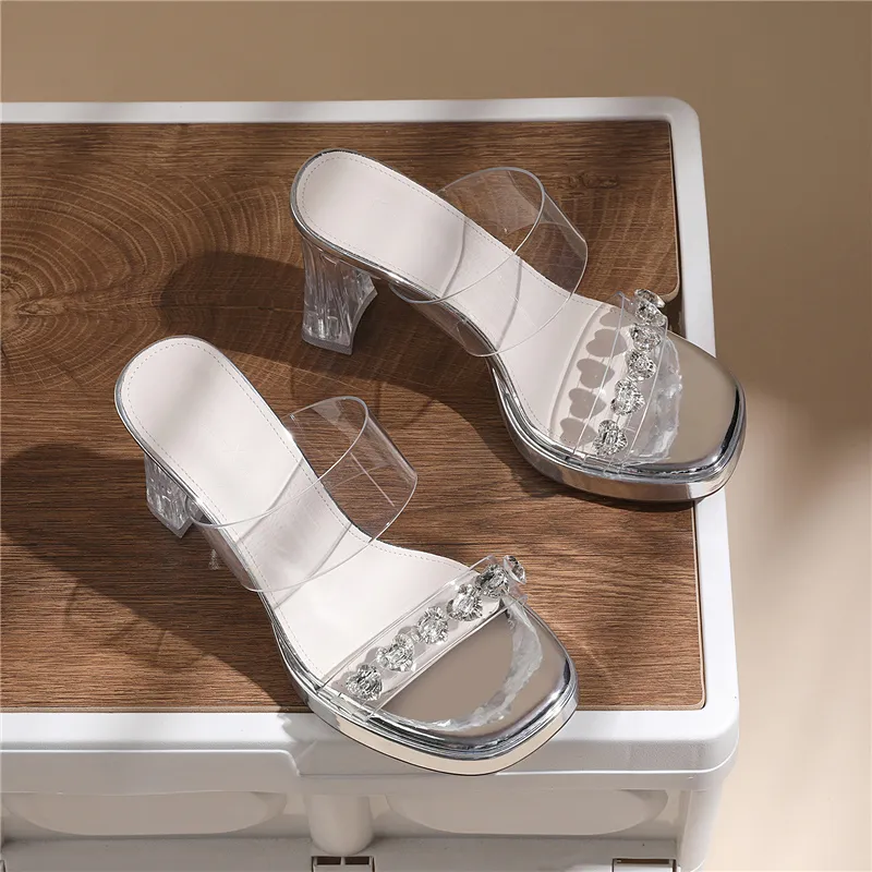 Golden Silk Rabbit One Strap Sandals Women's-10