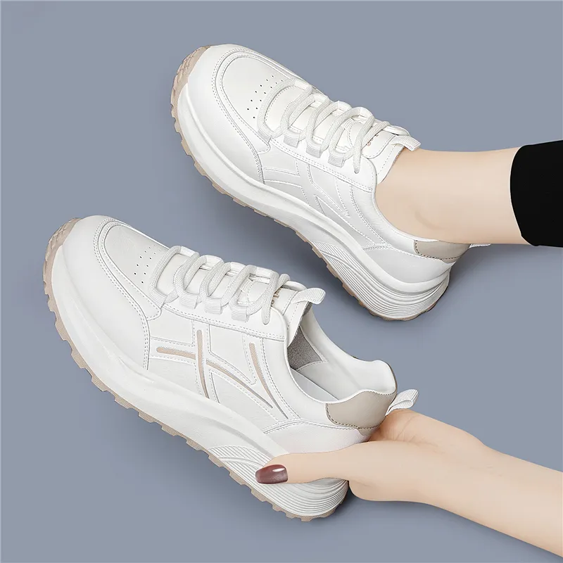 Golden Silk Rabbit Low Top Chunky Sneakers Women's-5