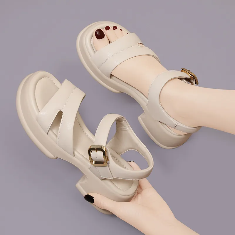 Golden Silk Rabbit Beach Sandals Women's-13