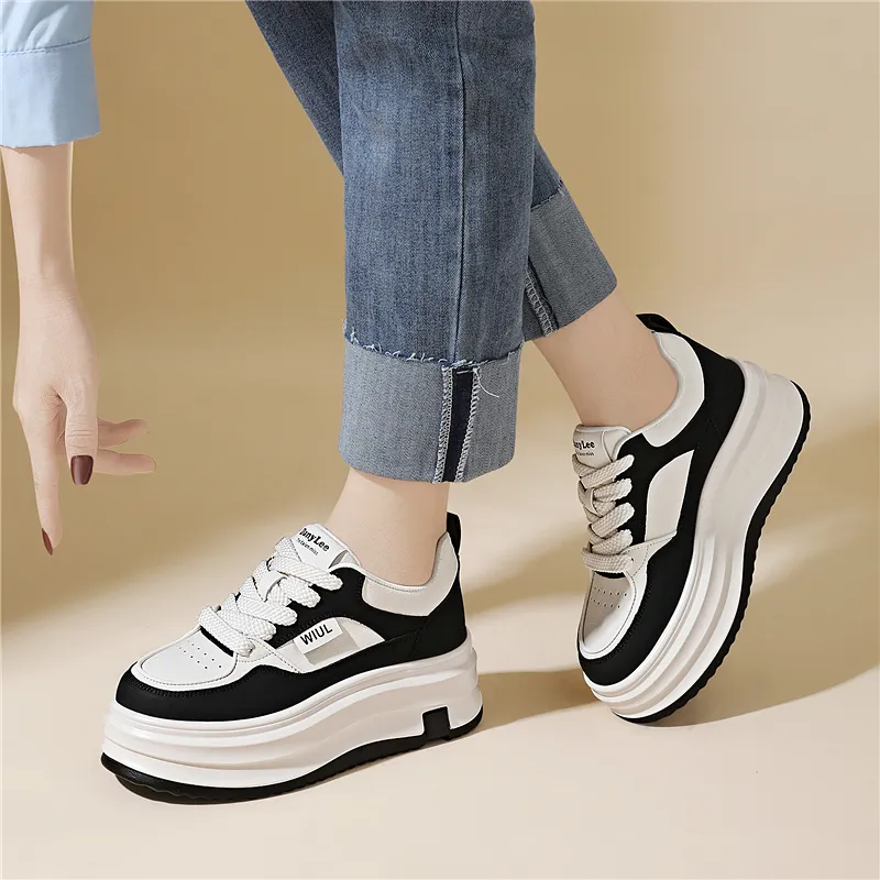Golden Silk Rabbit Anti Slip And Wear Resistant Height Increasing Low Top Skateboard Shoes Women's-2