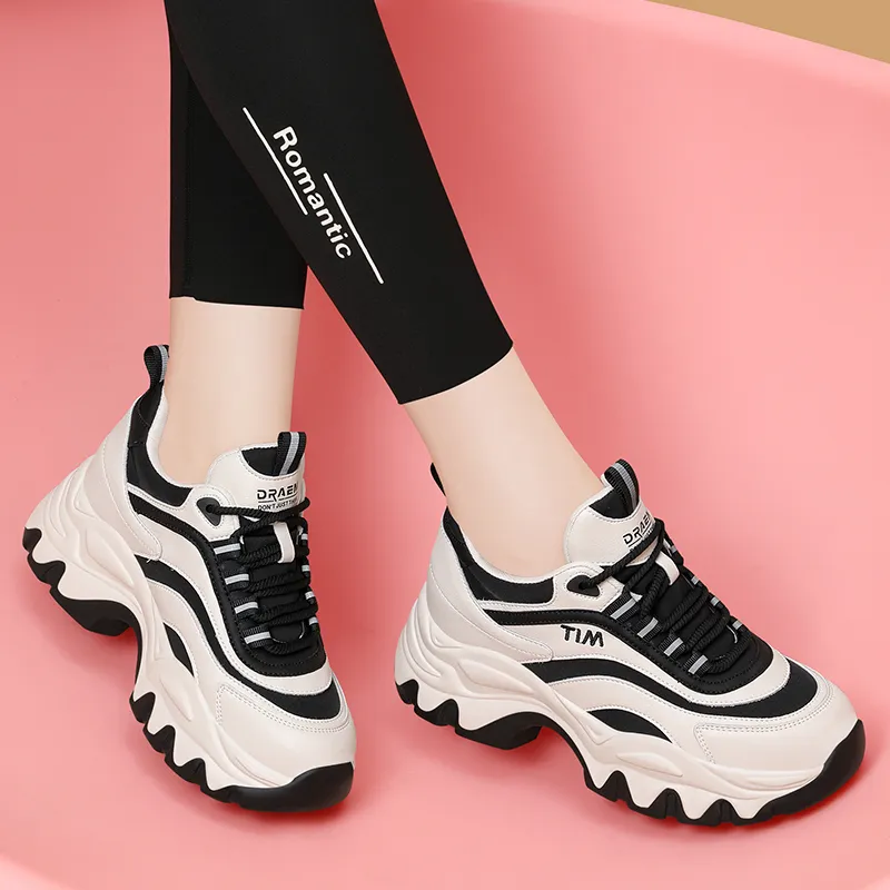 Golden Silk Rabbit Coverage Low-Top Chunky Sneakers Women's-2