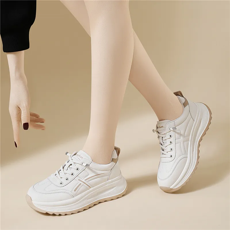 Golden Silk Rabbit Anti Slip And Wear Resistant Height Increasing Cushioning Low Top Casual Shoes Women's-2