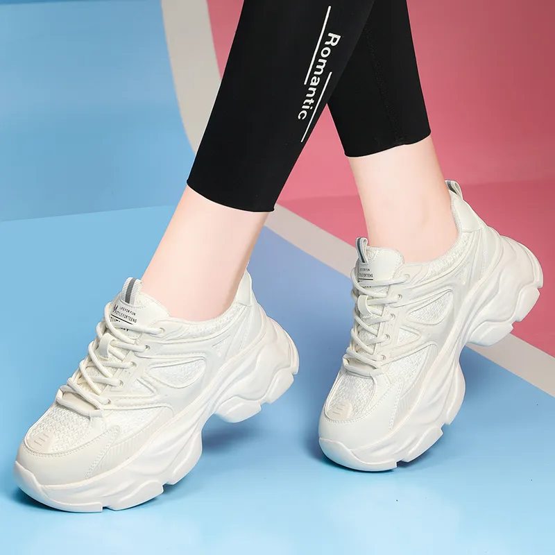 Golden Silk Rabbit Chunky Sneakers Women's Black-8